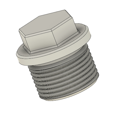 Tappo 1″ gas stampato in UltraT - 1