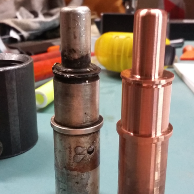 Spinoff elettrico in rame e porta spinoff in nylon - 1